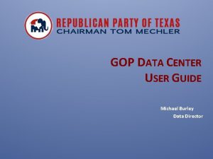 Gop data center Gop data center