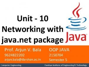 Java.net package