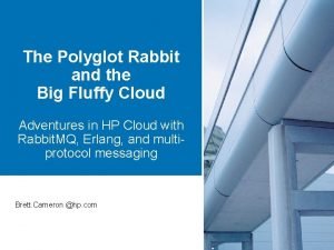 The Polyglot Rabbit and the Big Fluffy Cloud