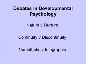 Discontinuous development psychology definition Discontinuous development psychology definition