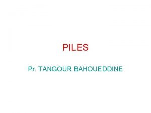 PILES Pr TANGOUR BAHOUEDDINE 1 PILES LECTROCHIMIQUES Il