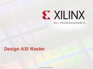 Axi master example