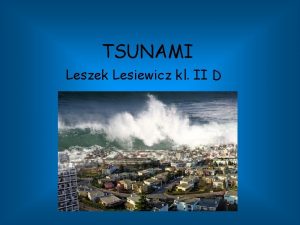 Tsunami definicja