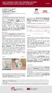 HIGH CARDIAC RISK POLYMORBID PATIENT UNDERGOING NONCARDIAC SURGERY