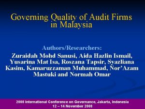 Auditing firm in malaysia