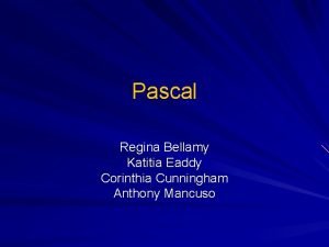 Pascal Regina Bellamy Katitia Eaddy Corinthia Cunningham Anthony