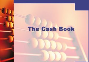 Example of three column cash book