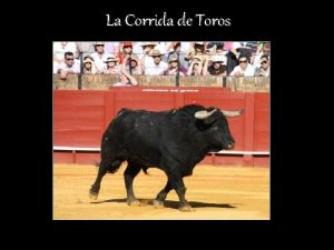 La Corrida de Toros Vocabulary Terms La Fiesta