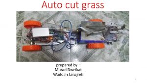 Auto cut grass prepared by Murad Dweikat Waddah