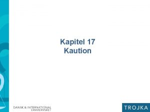 Kautionist regler Kautionist regler