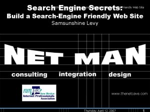 Search Engine Secrets NMIPA Search Engine Secrets Build