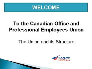 Canadian office and professional employees union