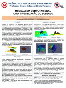 MODELAGEM COMPUTACIONAL PARA INVESTIGAO DO SUBSOLO Alunos Daniela