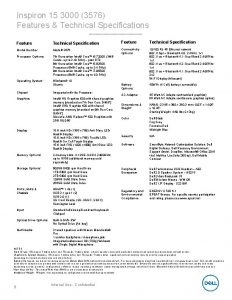 Dell inspiron 15 3576 specs