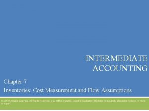 Inventory intermediate accounting