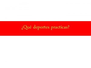 Deportes practicas