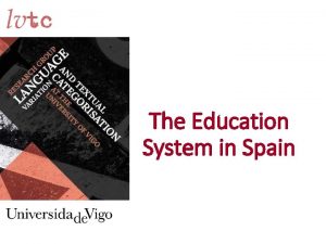 Educational system in spain