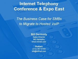 Ip telephony business case