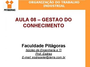 Organização do trabalho industrial