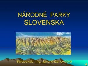 Národný park slovenský kras