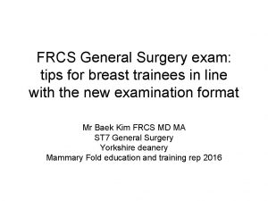 Frcs general surgery questions