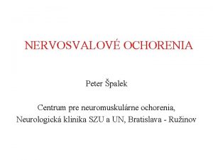 Centrum pre neuromuskulárne ochorenia