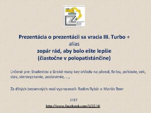 Prezentcia o prezentcii sa vracia III Turbo alias