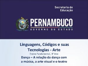 Linguagens Cdigos e suas Tecnologias Arte Ensino Fundamental