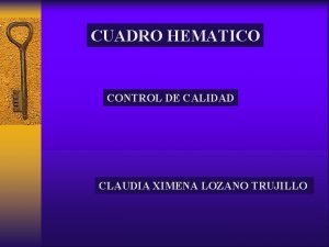 Cuadro hematico automatizado