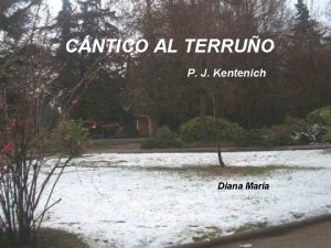 Cantico al terruño