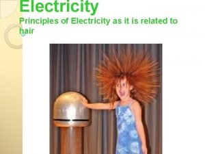 Electricity Principles of Electricity as it is related