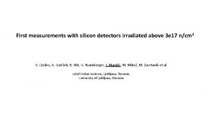 First measurements with silicon detectors irradiated above 3