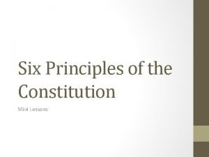 Six basic principles of the constitution worksheet