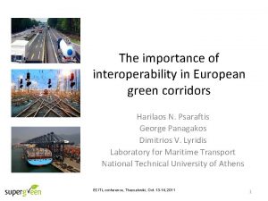 Importance of green corridor