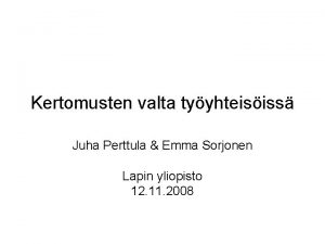 Juha perttula