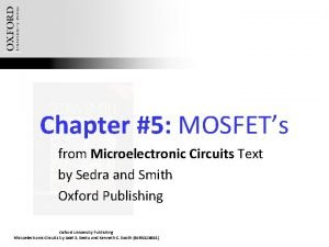 Mosfet circuit examples