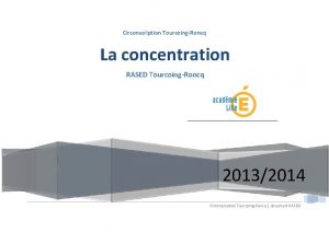 Circonscription tourcoing roncq
