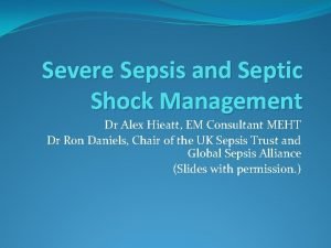 Dr alex sepsis