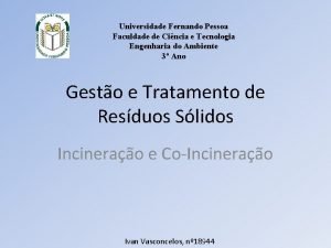 Universidade Fernando Pessoa Faculdade de Cincia e Tecnologia