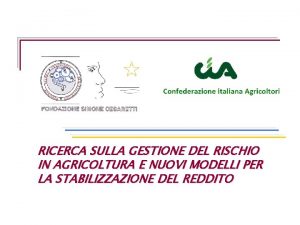 Reddito lordo standard agricoltura Reddito lordo standard agricoltura