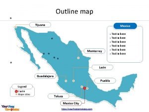 Outline map of mexico