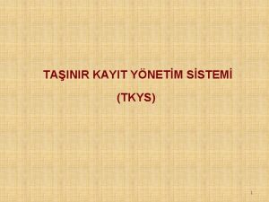 Tkys sayım tutanağı oluşturma