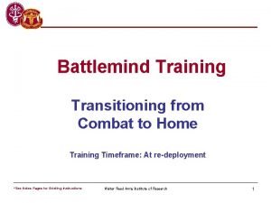 Battlemind training