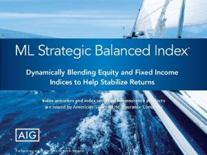 Ml strategic balanced index