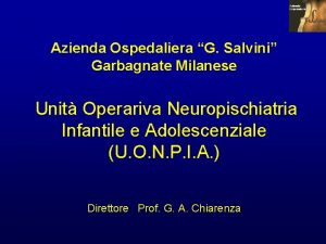 Azienda ospedaliera g salvini