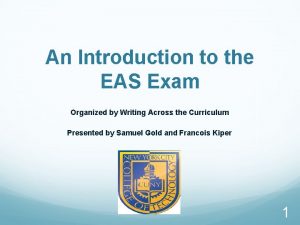 Eas constructed response examples