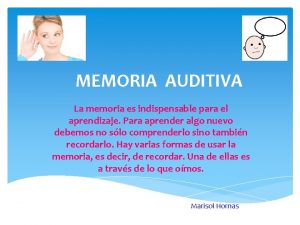 Actividades de memoria auditiva