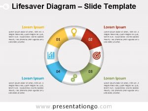 Lifesaver Diagram Slide Template Lorem Ipsum Lorem ipsum