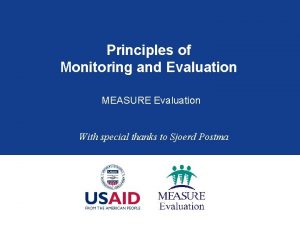 Principles of monitoring