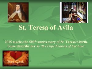 St teresa of avila poems
